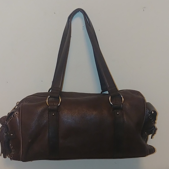 Vintage tassle leather bag - Picture 2 of 5